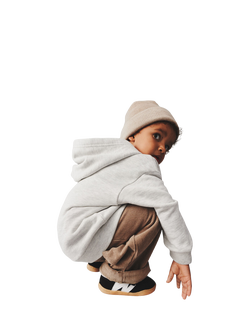 WHEAT Kids' Suede Barres Trainers, Black, Black