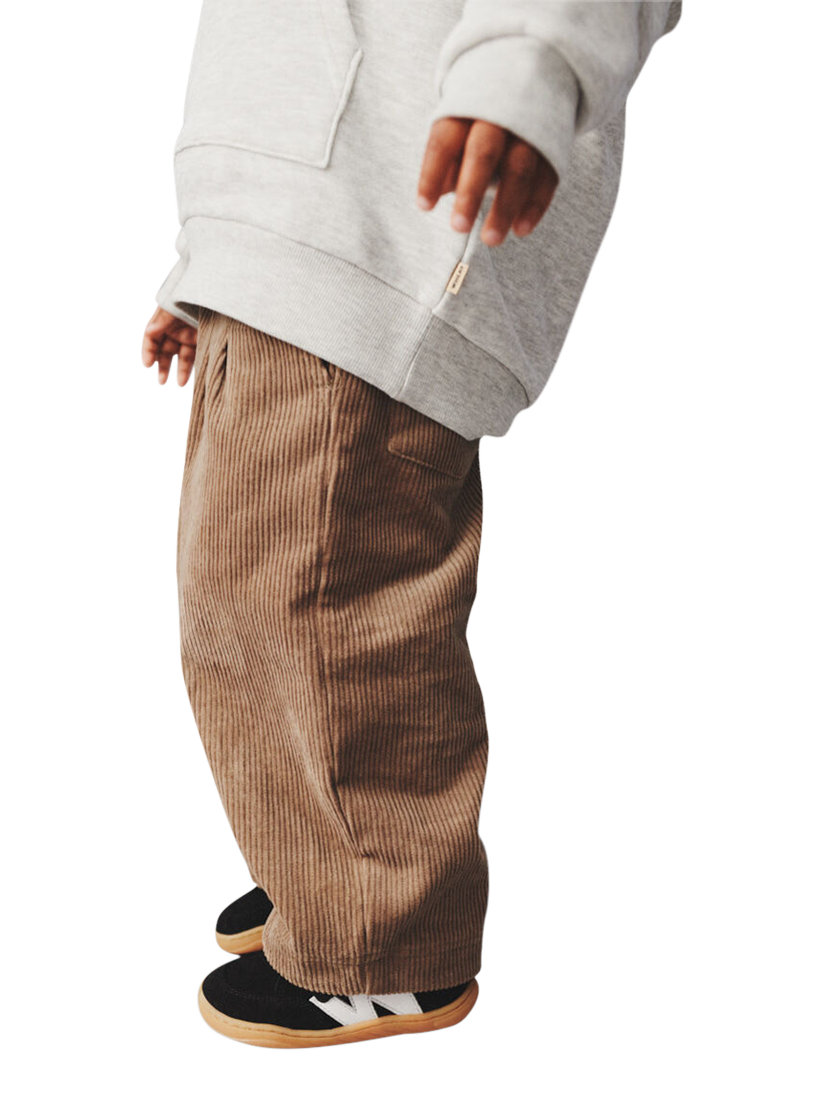 Product image 2 of 5, which shows WHEAT Kids' Suede Barres Trainers, Black, EU24