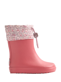 WHEAT Kids' Barefoot Rubber Wellington Boots, Raspberry, Raspberry