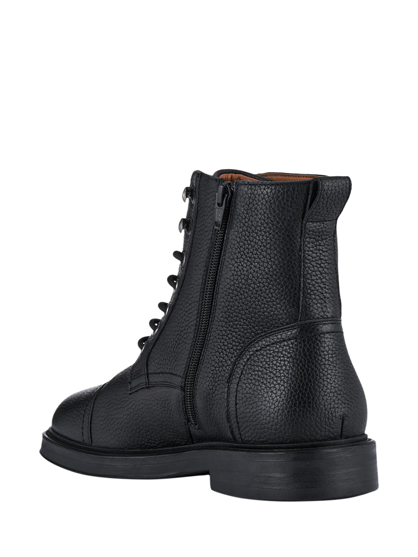 Product image 4 of 6, which shows Jones Bootmaker Davide Lace Up Leather Ankle Boots, Black, 6