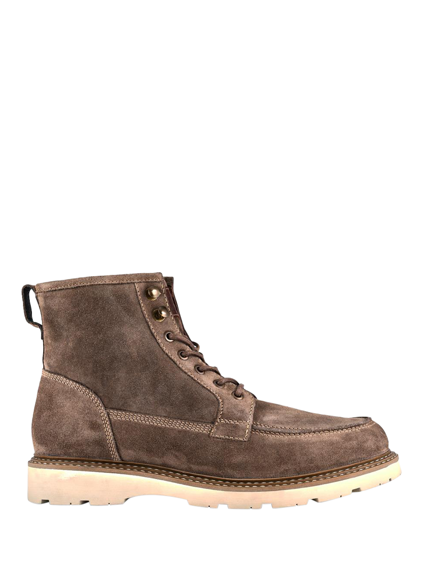Product image 1 of 5, which shows Jones Bootmaker Essex Lace Up Suede Ankle Boots, Taupe, 6