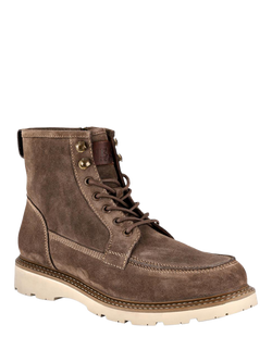 Jones Bootmaker Essex Lace Up Suede Ankle Boots - view 2, Taupe