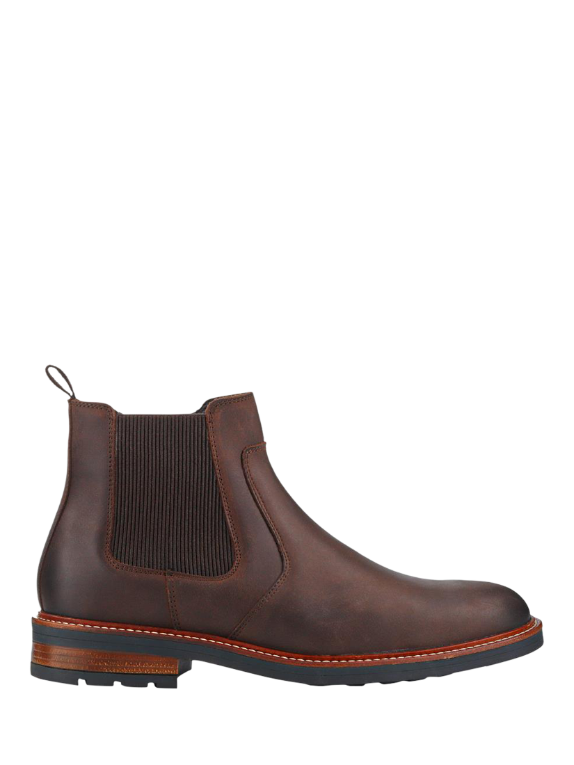 Product image 1 of 5, which shows Jones Bootmaker Feltham Leather Chelsea Boots, Brown, 6