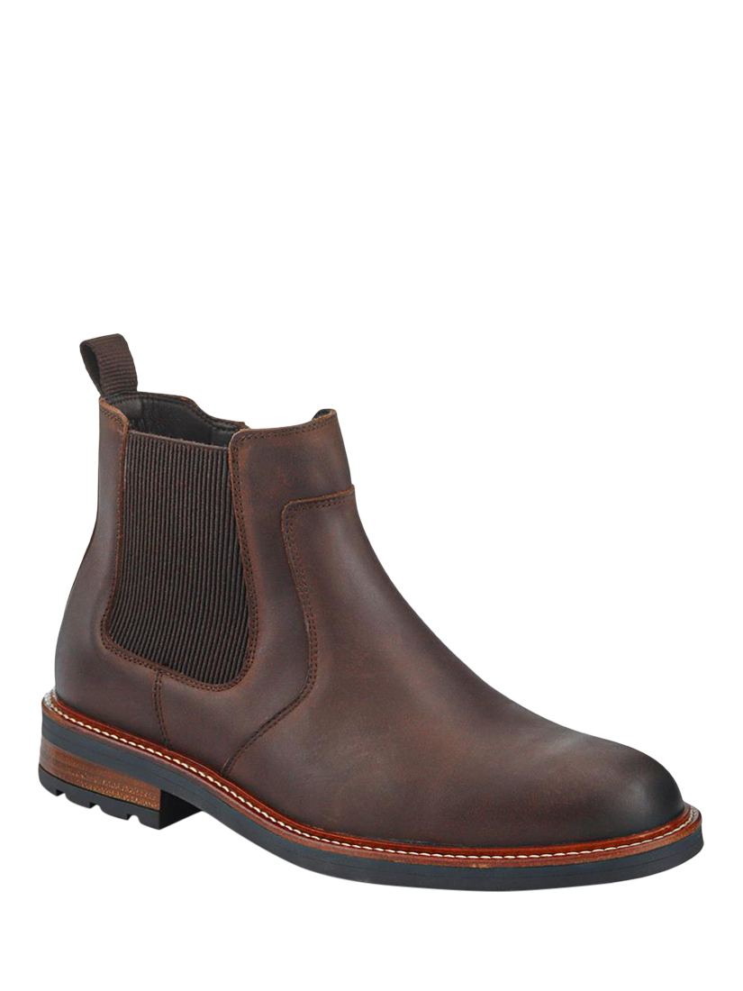 Product image 2 of 5, which shows Jones Bootmaker Feltham Leather Chelsea Boots, Brown, 6