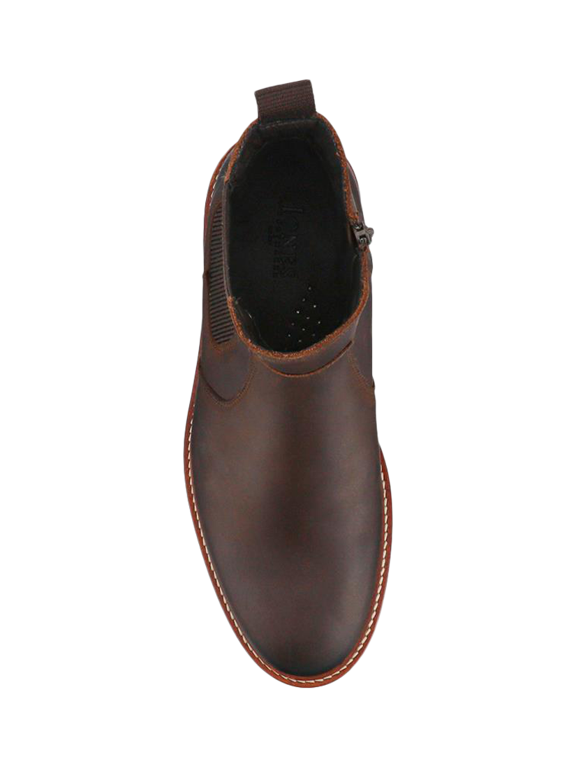 Product image 4 of 5, which shows Jones Bootmaker Feltham Leather Chelsea Boots, Brown, 6
