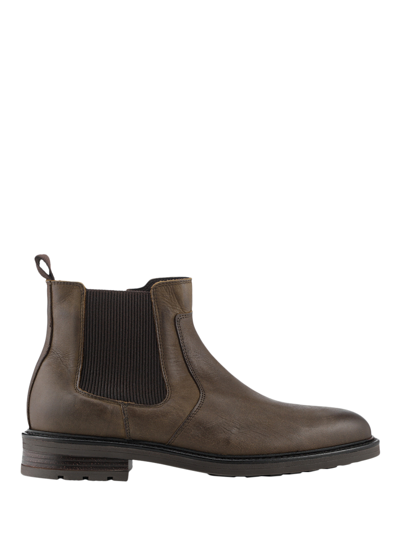 Product image 1 of 5, which shows Jones Bootmaker Feltham Leather Chelsea Boots, Khaki, 6