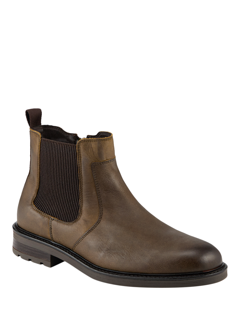 Product image 2 of 5, which shows Jones Bootmaker Feltham Leather Chelsea Boots, Khaki, 6