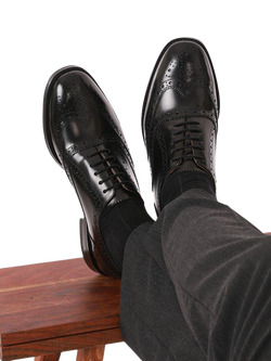 Jones Bootmaker Cannock Leather Brogues - view 2, Black