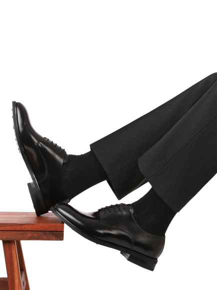 Jones Bootmaker Chesterfield Leather Derby Shoes - view 2, Black
