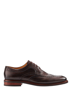 Jones Bootmaker Longwood Leather Brogues, Dark Brown