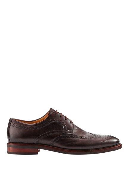 Jones Bootmaker Longwood Leather Brogues, Dark Brown