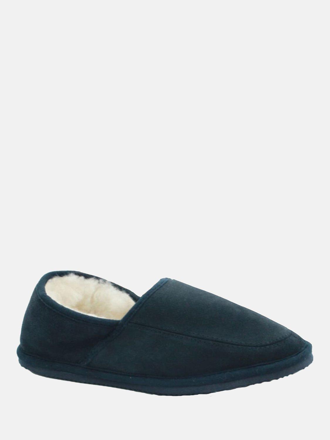Product image 1 of 2, which shows British Boxers Rothesay Slippers, Navy, 9