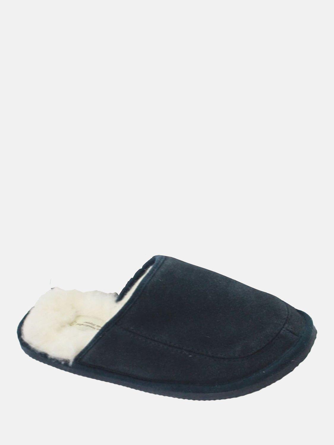 Product image 1 of 2, which shows British Boxers Strathmore Slippers, Navy, 9