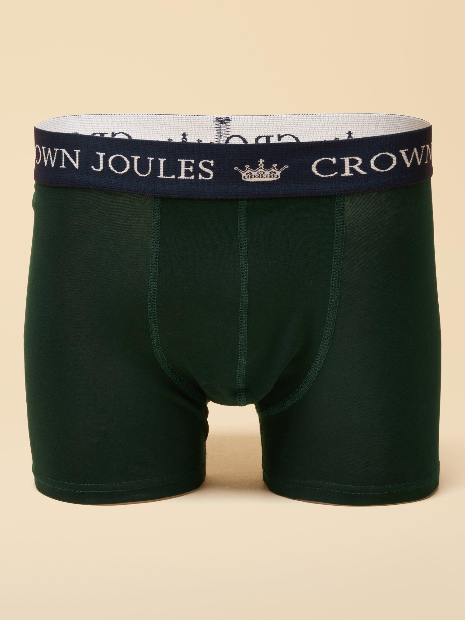 Joules Boxers, Pack of 5, Blue/Green Mix