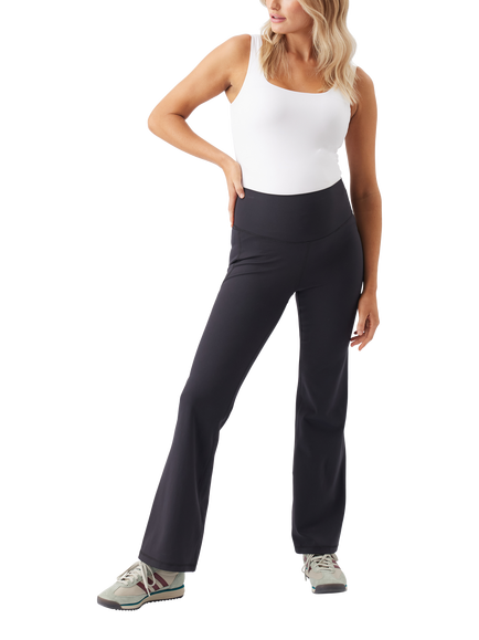 Ripe Tempo Flare Maternity Leggings, Black - view 2, Black