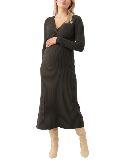 Ripe Remi Knit Nursing Dress, Ivy, Ivy