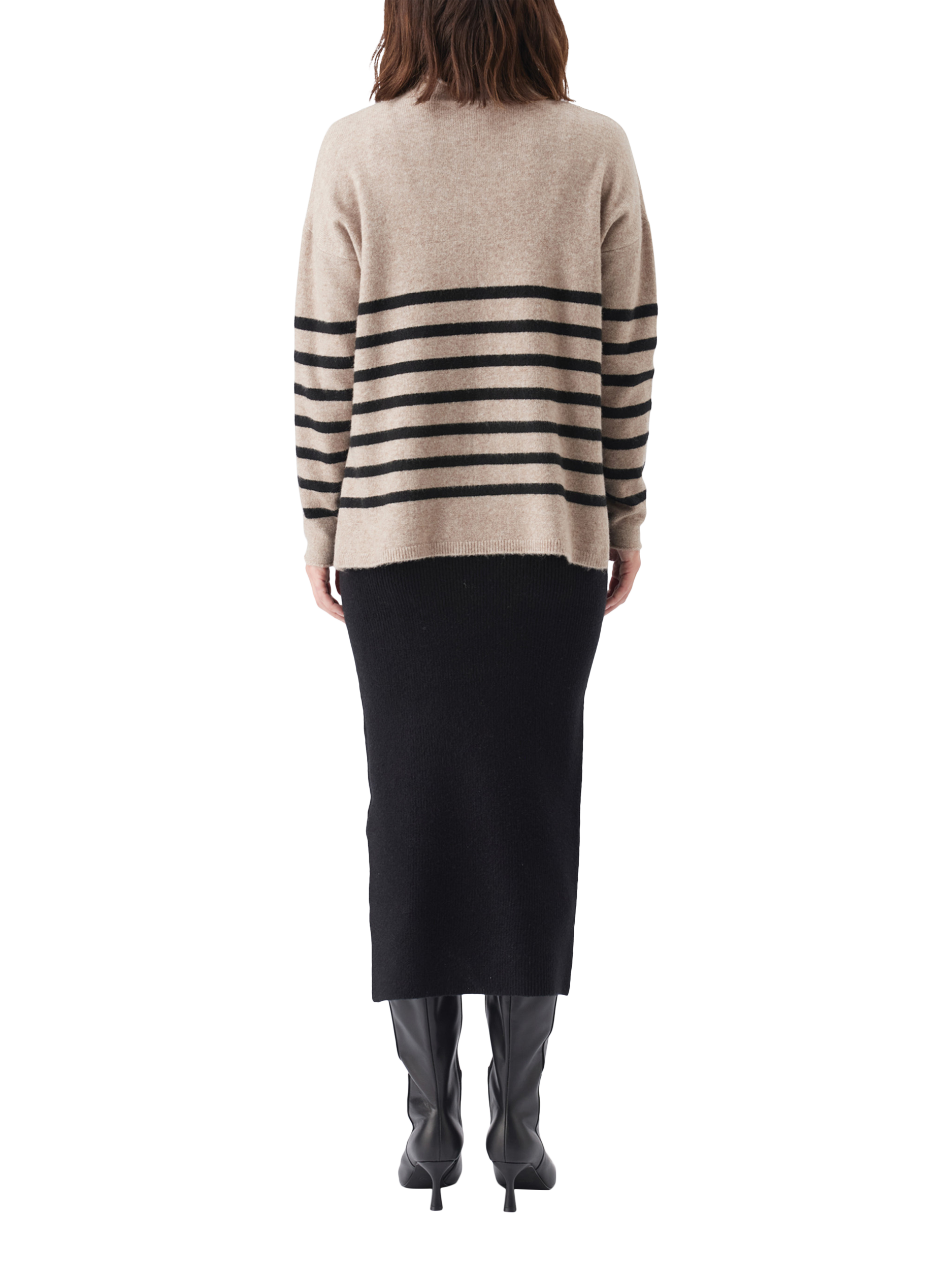 Product image 5 of 5, which shows Ripe Dani Knit Maternity Skirt, Black, XS