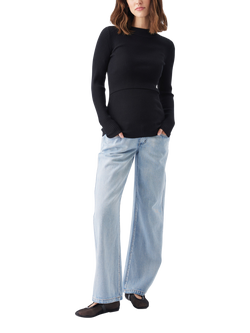Ripe Lift Up Nursing Knit Jumper, Black, Black