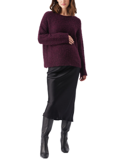 Ripe Theo Cosy Knit Maternity Jumper, Burgundy, Burgundy