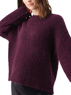 Ripe Theo Cosy Knit Maternity Jumper, Burgundy - view 2, Burgundy
