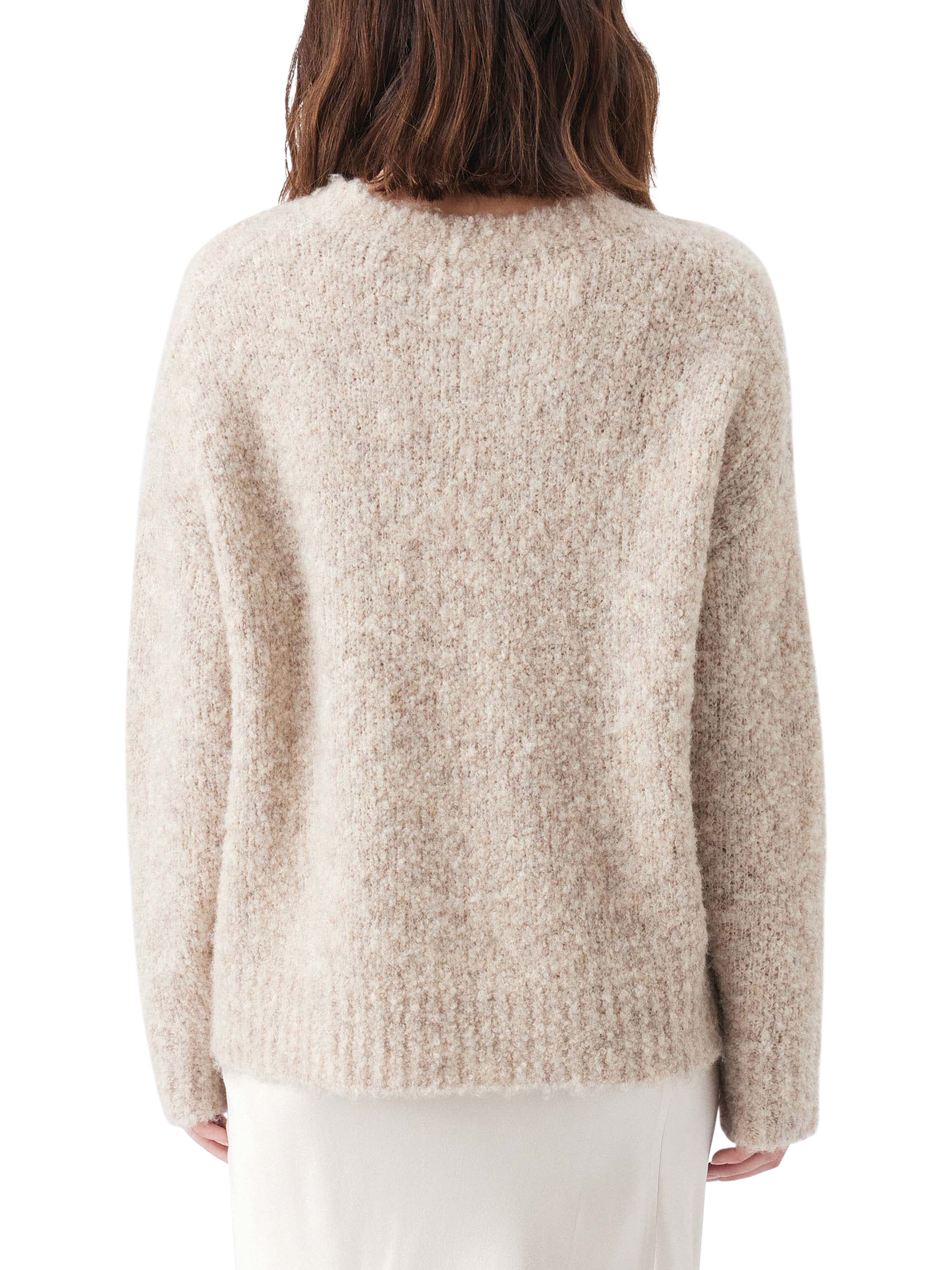 Product image 4 of 5, which shows Ripe Theo Cosy Knit Jumper, Latte, XS