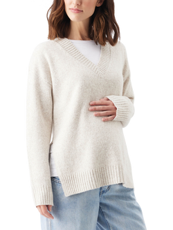 Ripe Vera Nursing Knit Jumper, Oat Marl