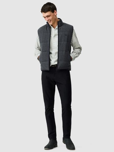 Rodd & Gunn Parkvale Padded Jersey Gilet, Granite - view 2, Granite