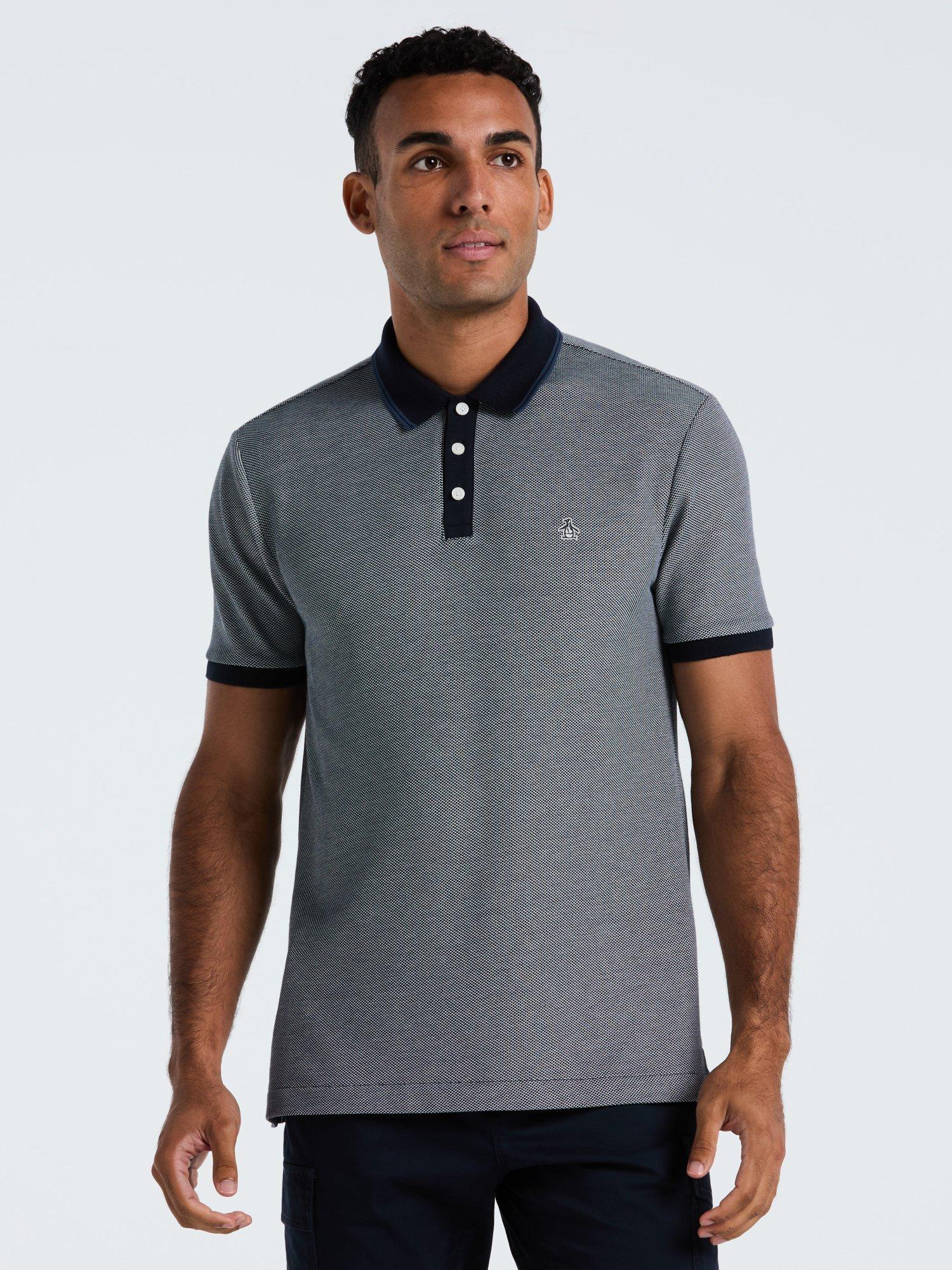 Original Penguin Cotton Blend Tricolour Pique Short Sleeve Polo Shirt