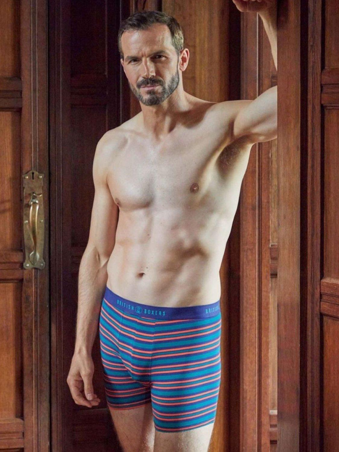 Product image 2 of 6, which shows British Boxers Bamboo Trunks, Pack of 4, Warm Spice, S