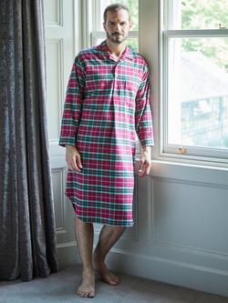 British Boxers Tartan Brushed Cotton Nightshirt, Gaia