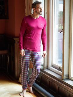 British Boxers Bamboo Blend Pyjama Set, Forest Berry