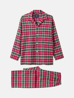 British Boxers Tartan Brushed Cotton Pyjamas, Gaia