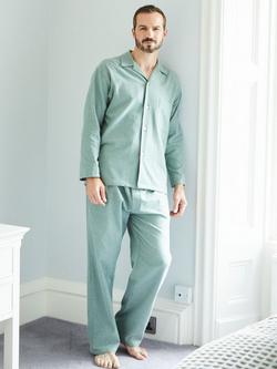 British Boxers Brushed Cotton Pyjamas, Moss