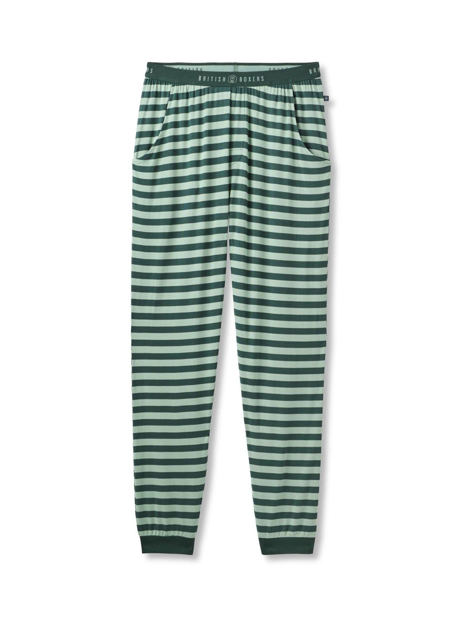Product image 6 of 6, which shows British Boxers Bamboo Blend Pyjama Set, Pine Forest, S