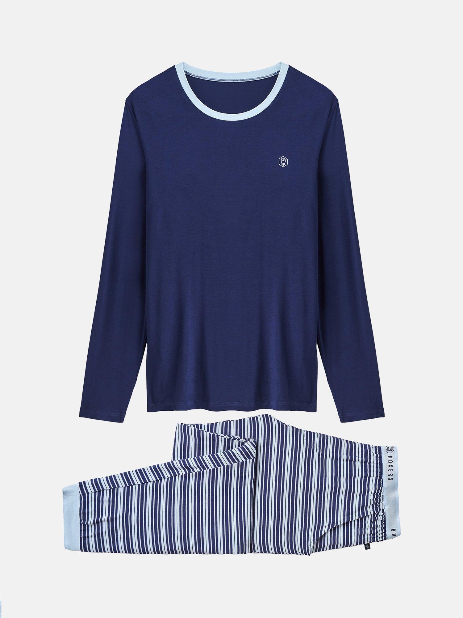 Product image 5 of 6, which shows British Boxers Bamboo Blend Pyjama Set, Skyline, S