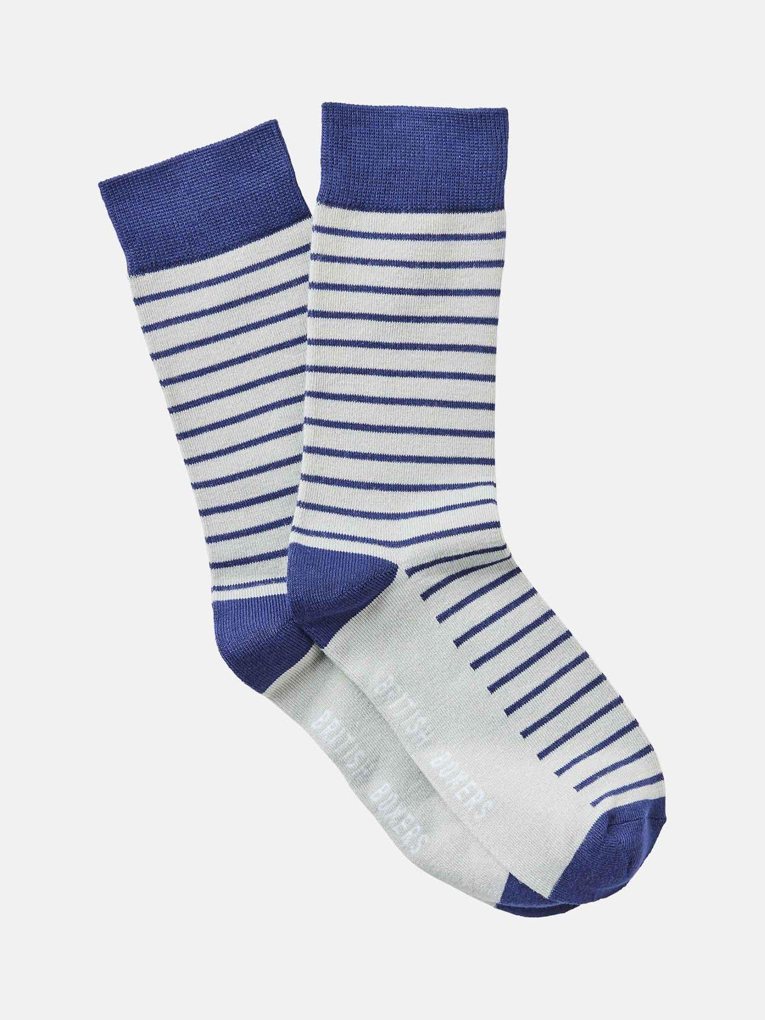Product image 3 of 3, which shows British Boxers Bamboo Socks, Pack of 3, Skyscraper, 7-11