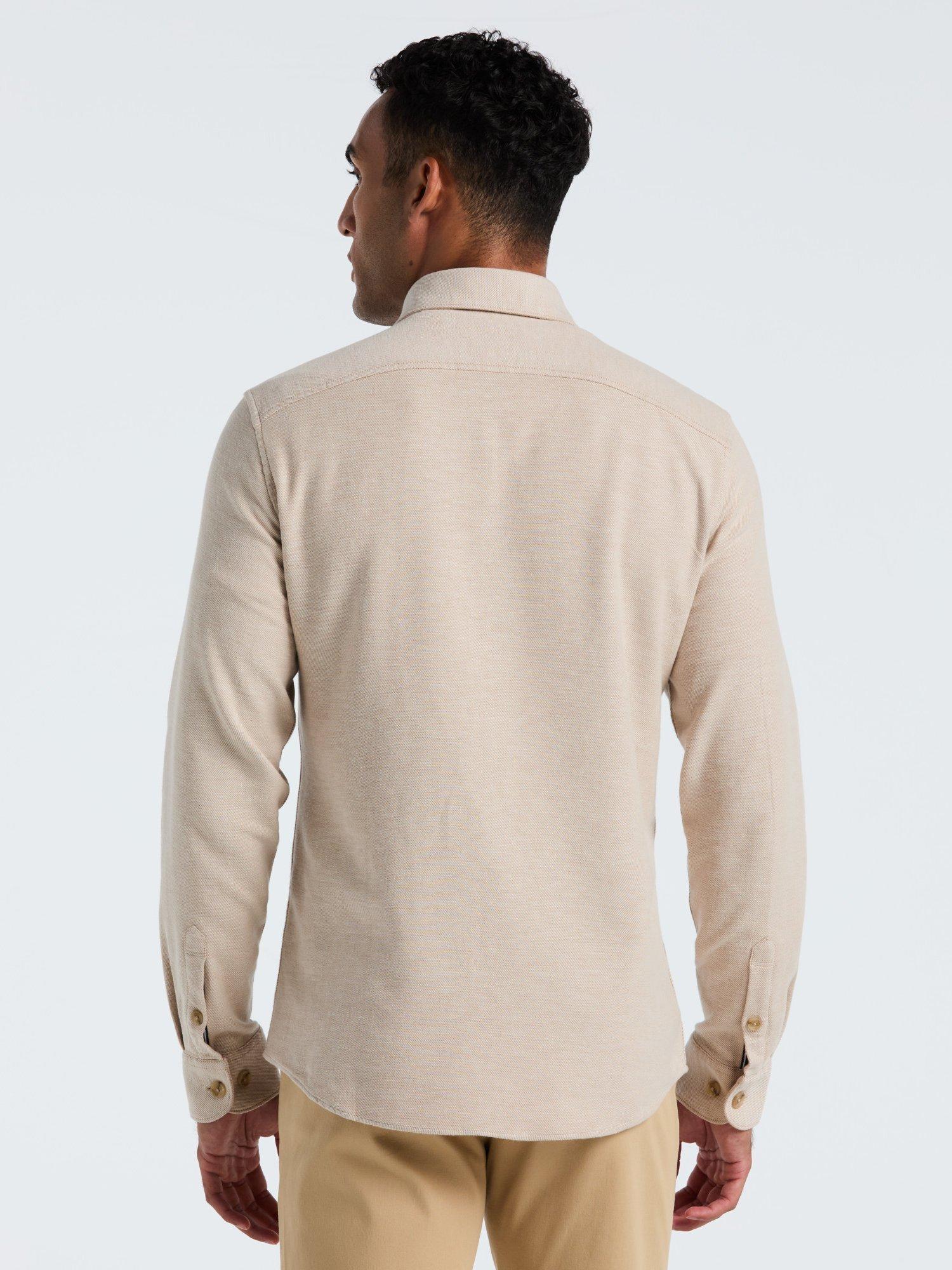 Product image 5 of 5, which shows Original Penguin Cotton Blend Overshirt, Birch, L