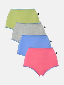 British Boxers Bamboo Full Briefs, Pack of 4, Fresh Pastels