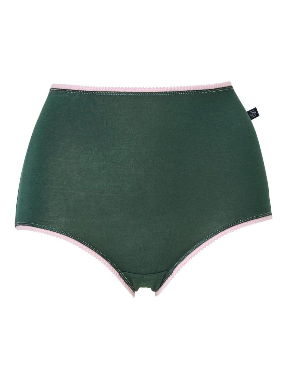 Product image 2 of 5, which shows British Boxers Bamboo Full Briefs, Pack of 4, Juniper, XS