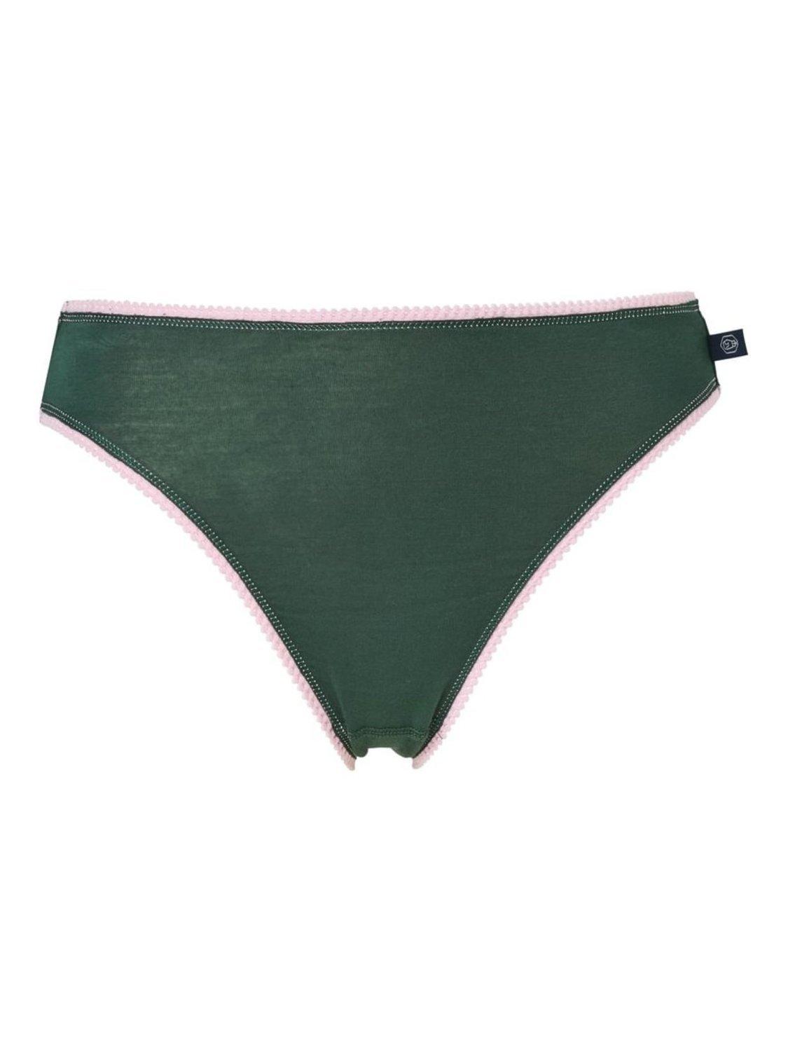 Product image 2 of 4, which shows British Boxers Bamboo High Leg Knickers, Pack of 4, Juniper, XS