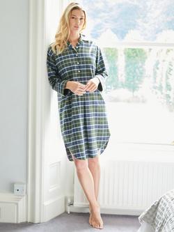 British Boxers Tartan Brushed Cotton Nightshirt, Jura