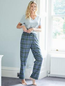 British Boxers Tartan Brushed Cotton Pyjama Trousers, Jura