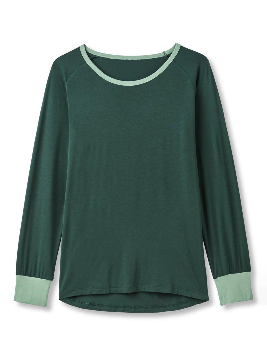 Product image 3 of 4, which shows British Boxers Bamboo Rich Long Pyjama Set, Deep Forest, XS