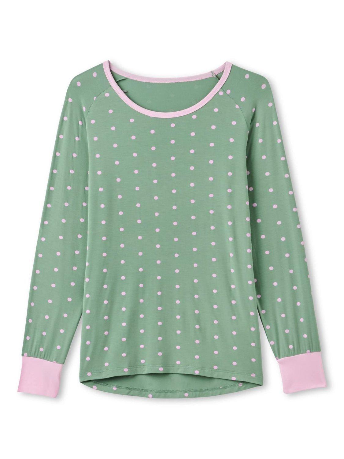 Product image 4 of 5, which shows British Boxers Bamboo Rich Long Pyjama Set, Juniper, XS