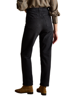 Joules Straight Cut Slim Jeans, black - view 2, Black