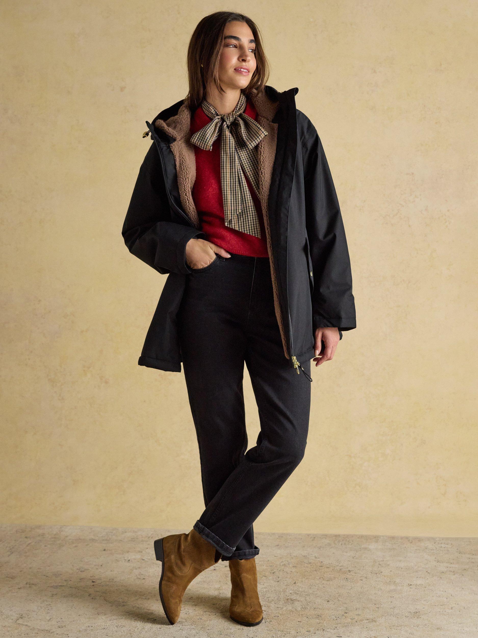 Product image 7 of 8, which shows Joules Straight Cut Slim Jeans, Black, 6