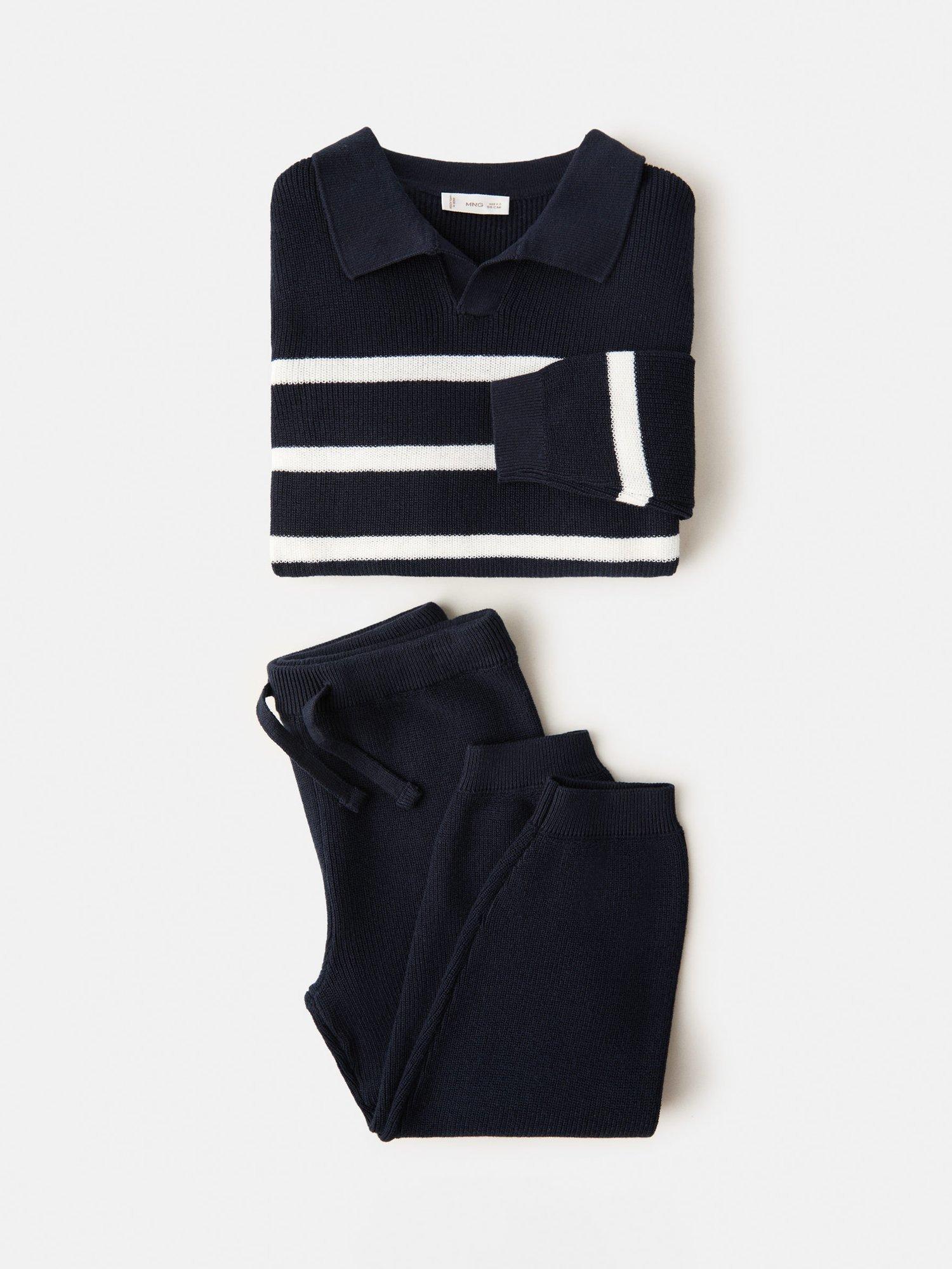 Product image 4 of 5, which shows Mango Kids' Enzo Jumper, Navy, 4-5 years