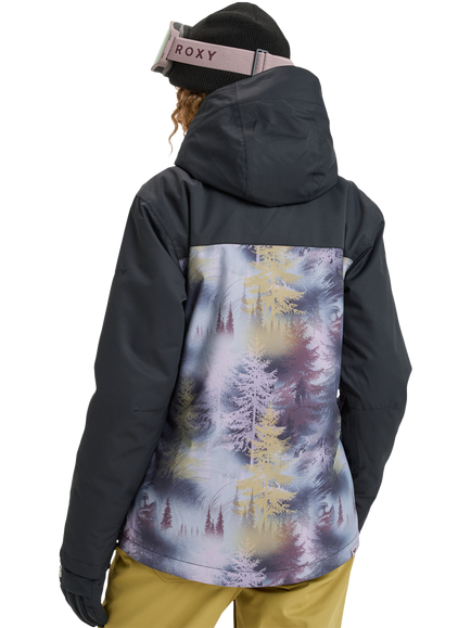 Roxy Jetty Block Technical Snow Jacket, Frost Grey Pine - view 2, Frost Grey Pine