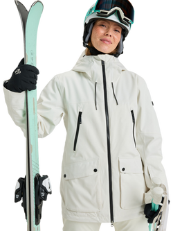 Roxy Stated Technical Snow Jacket, Whisper White, Whisper White