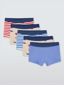 John Lewis Kids' Plane Trunks, Pack of 5, Multi, Multi